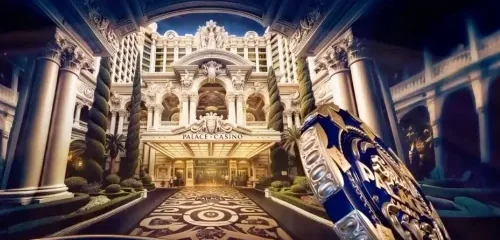 The palace entrance from the Spin Palace Casino lobby