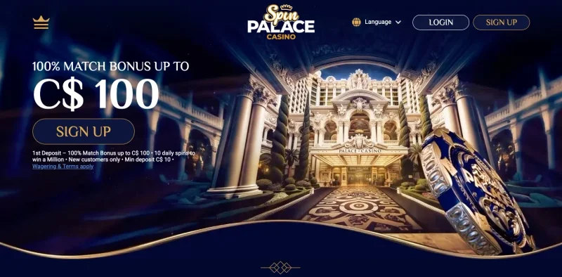 Spin Palace Casino Game Selection